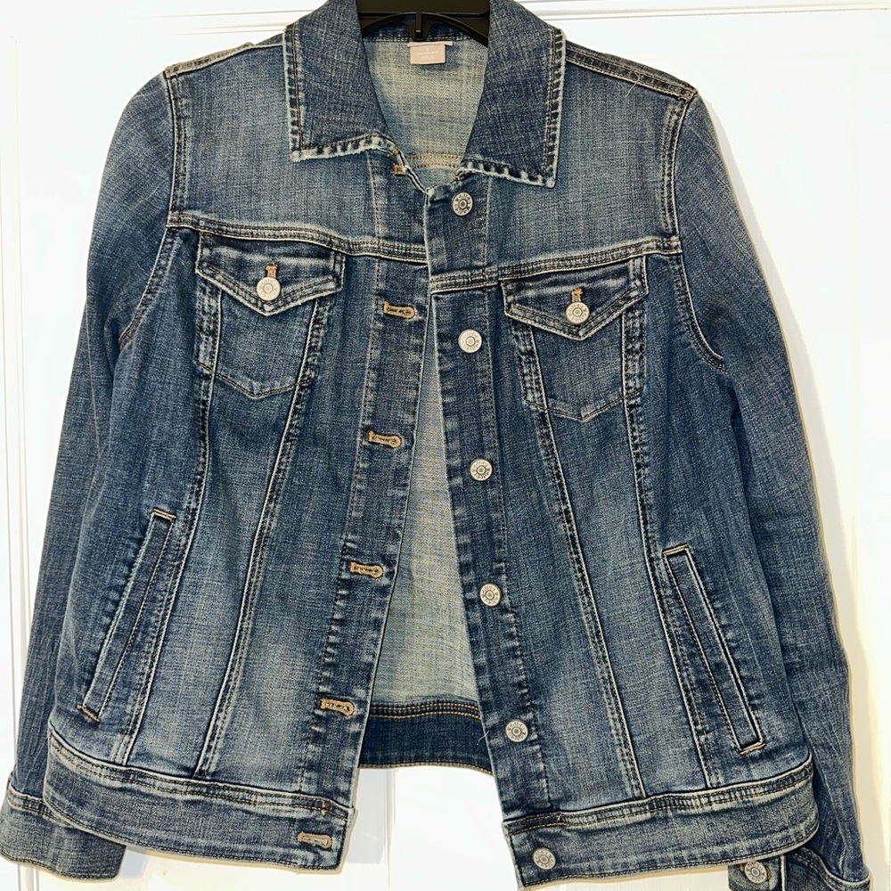 Chico's Blue Jean Jacket with Vintage Appeal